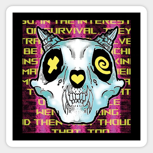 Tech Skull Sticker by DJSK